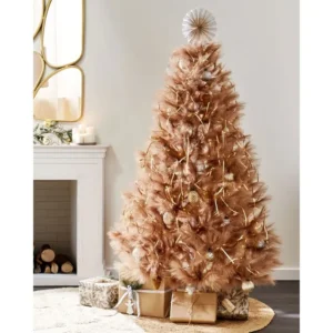 Sapin de Noël-Arbre de Noël artificiel TALBOT 180 cm Marron clair SHL1075